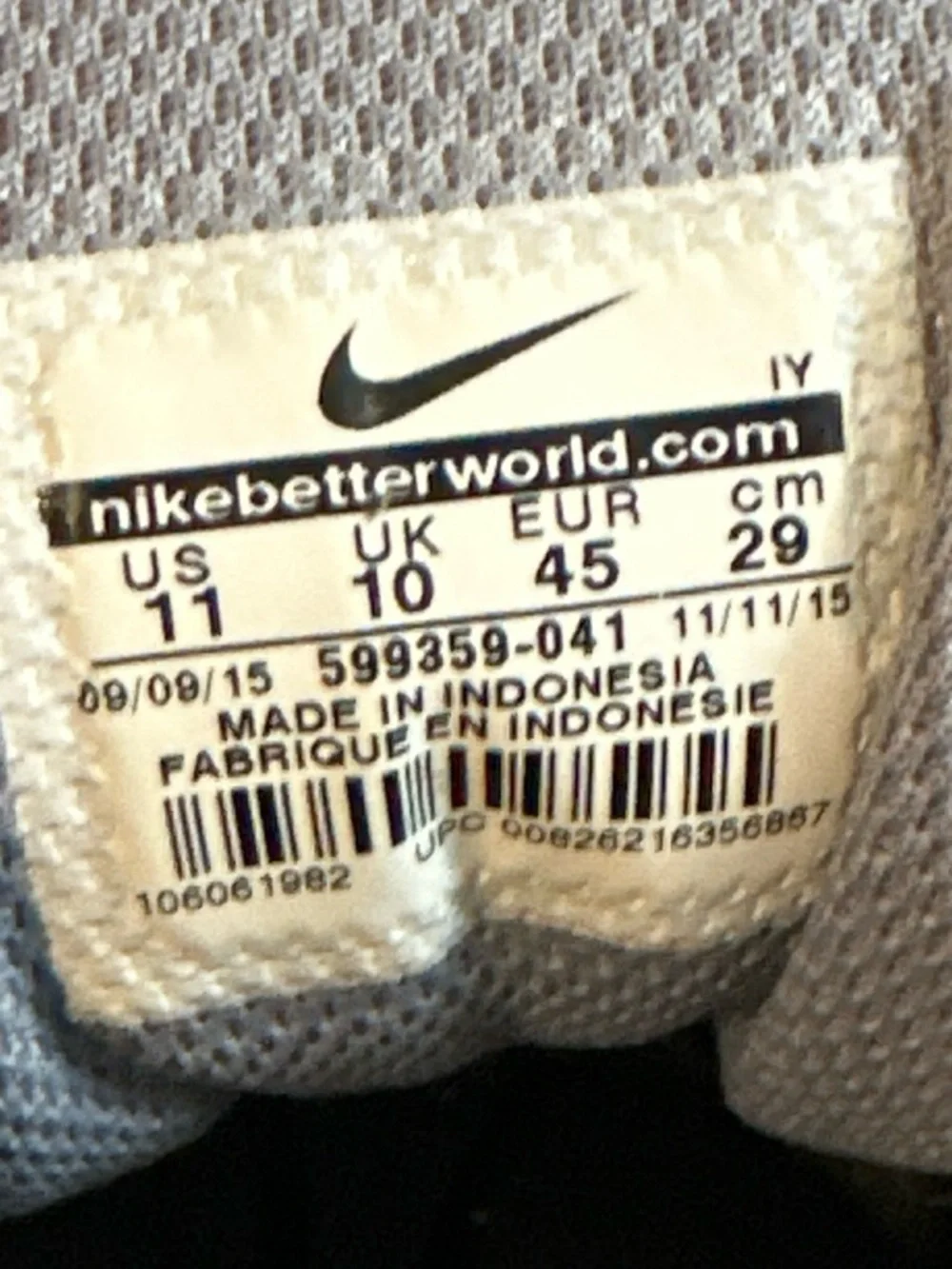 Nike Men’s Gray Vapor Advantage Athletic Training Shoes